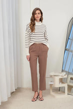 Load image into Gallery viewer, Stretch Waist High Straight Fit Dress Pants