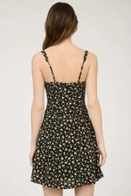 Load image into Gallery viewer, Floral Sleeveless Half Button-down Mini Dress