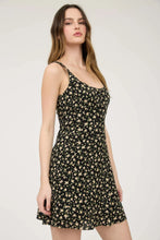Load image into Gallery viewer, Floral Sleeveless Half Button-down Mini Dress