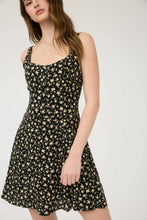 Load image into Gallery viewer, Floral Sleeveless Half Button-down Mini Dress