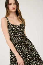 Load image into Gallery viewer, Floral Sleeveless Half Button-down Mini Dress