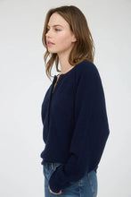 Load image into Gallery viewer, Raglan Long Sleeve Henley Knit Sweater
