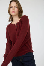 Load image into Gallery viewer, Raglan Long Sleeve Henley Knit Sweater
