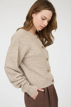 Load image into Gallery viewer, Ribbed Trim Button-down Long Sleeve Knit K=Cardigan (Copy)