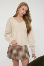 Load image into Gallery viewer, V-neck Long Sleeve Knit Pullover Sweater