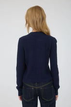 Load image into Gallery viewer, Gold Button Down Pocket Detail Knit Cardigan