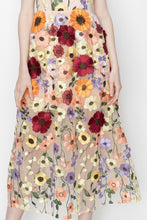 Load image into Gallery viewer, Sleeveless Floral Embroidered Midi Dress