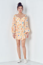 Load image into Gallery viewer, Bustier Ruffled Neck Long Sleeve Mini Dress