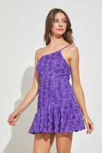 Load image into Gallery viewer, One Shoulder Flower Detail Dress