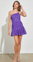 Load image into Gallery viewer, One Shoulder Flower Detail Dress