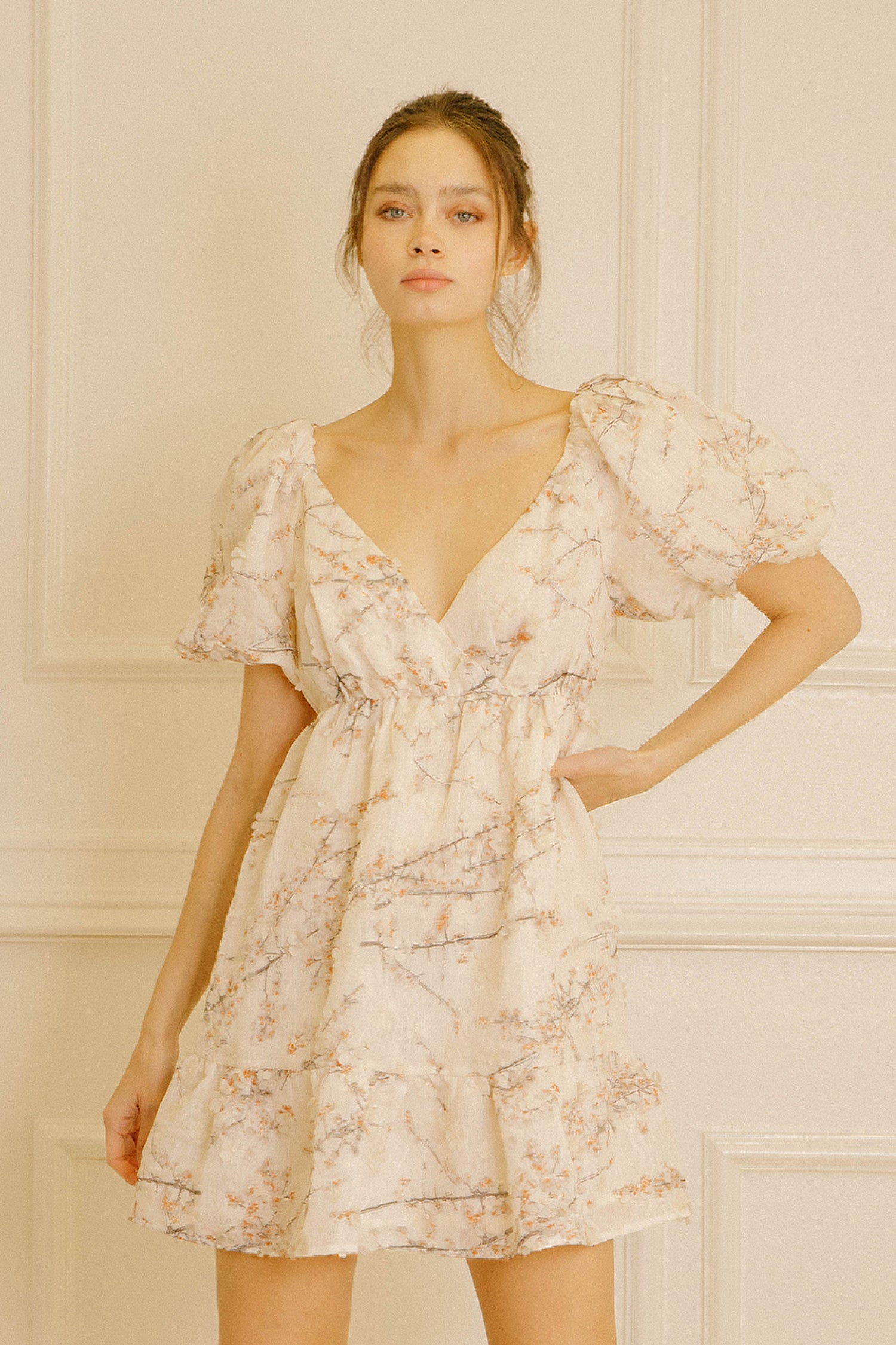 cherry blossom mini dress 3D Cherry Blossom Mini Dress – Gusset America