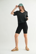 Load image into Gallery viewer, Pima Cotton Blend V-neck Tee