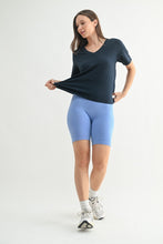 Load image into Gallery viewer, Pima Cotton Blend V-neck Tee