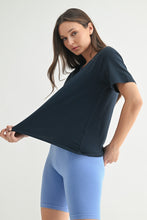 Load image into Gallery viewer, Pima Cotton Blend V-neck Tee