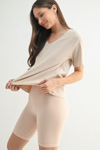 Load image into Gallery viewer, Pima Cotton Blend V-neck Tee