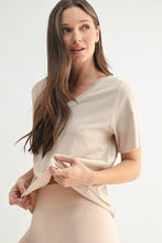 Load image into Gallery viewer, Pima Cotton Blend V-neck Tee