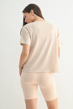 Load image into Gallery viewer, Pima Cotton Blend V-neck Tee