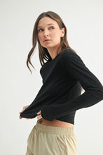 Load image into Gallery viewer, Organic Cotton Elegance Fit Long Sleeve Top
