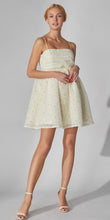 Load image into Gallery viewer, Textured Floral Sleeveless Babydoll Mini Dress