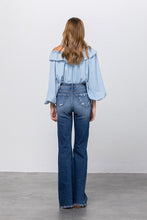Load image into Gallery viewer, Sweeping Street Hi-Waist Long Straight Jeans