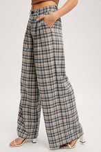 Load image into Gallery viewer, Plaid Over Wide Legged Pants