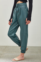 Load image into Gallery viewer, Smocked Waist PU Pants