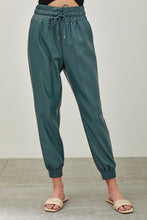 Load image into Gallery viewer, Smocked Waist PU Pants
