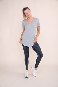 Essential Wave Side Tie Front Detail Top-Cement