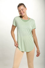 Load image into Gallery viewer, Essential Wave Side Tie Front Detail Top-Green