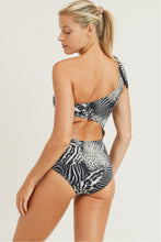 Load image into Gallery viewer, Safari Print Cutout One-Piece Swimsuit