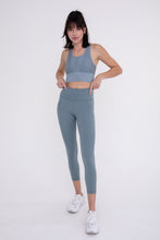 Load image into Gallery viewer, Laser Cut Seamless Sports Bra-Blue 22