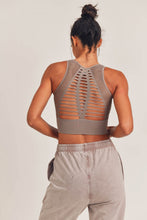 Load image into Gallery viewer, Laser Cut Seamless Sports Bra-Heather