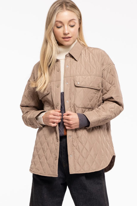 Quilted Jacket With Pockets