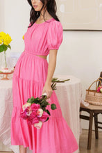 Load image into Gallery viewer, Asymmetrical Waist Cut Out Midi Dress