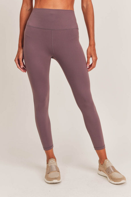 Tapered Band Solid Leggings