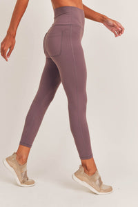 Tapered Band Solid Leggings