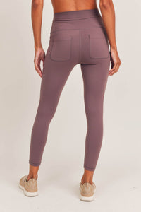 Tapered Band Solid Leggings
