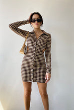 Load image into Gallery viewer, Houndstooth Mini Dress