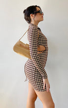 Load image into Gallery viewer, Houndstooth Mini Dress