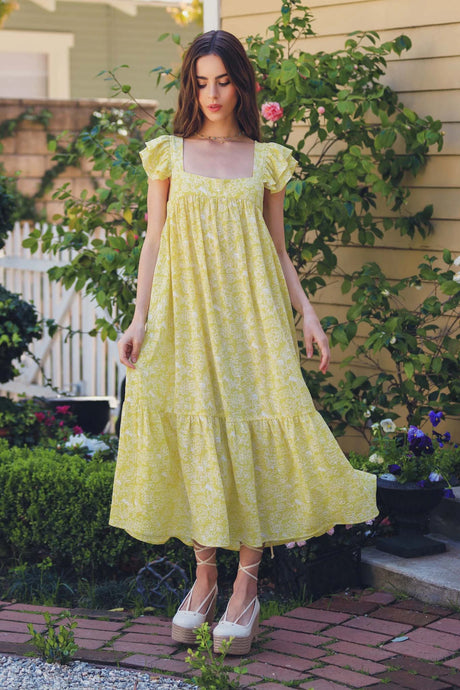 Short Sleeves Tiered Straight Fit Dress
