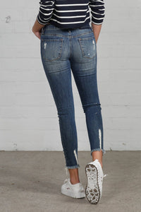 Mid Rise Ankle Skinny Jeans