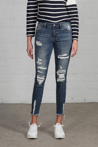 Mid Rise Ankle Skinny Jeans