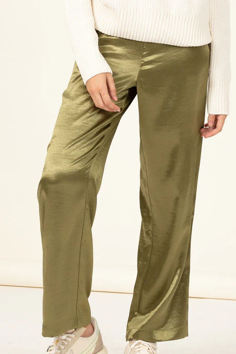 Simply Chic High-Waist Straight Leg Pants