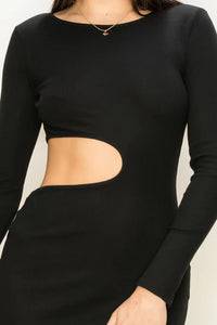 True Intentions Cutout Midi Dress