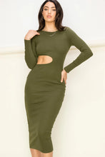 Load image into Gallery viewer, True Intentions Cutout Midi Dress