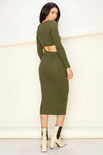 Load image into Gallery viewer, True Intentions Cutout Midi Dress