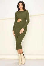 Load image into Gallery viewer, True Intentions Cutout Midi Dress