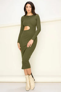 True Intentions Cutout Midi Dress