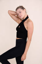 Load image into Gallery viewer, Ribbed Crisscross Halter Top