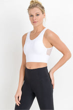 Load image into Gallery viewer, Laser Cut Seamless Sports Bra-White